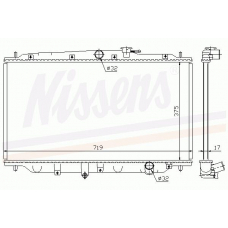 63315 NISSENS Радиатор, охлаждение двигателя