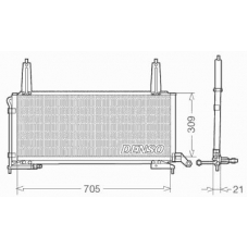 DCN11006 DENSO Конденсатор, кондиционер