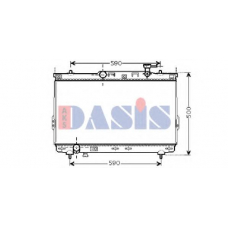 560019N AKS DASIS Радиатор, охлаждение двигателя