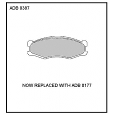 ADB0387 Allied Nippon Тормозные колодки