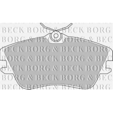 BBP1160 BORG & BECK Комплект тормозных колодок, дисковый тормоз