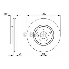 0 986 479 560 BOSCH Тормозной диск