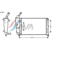 LC2081 AVA Радиатор, охлаждение двигателя