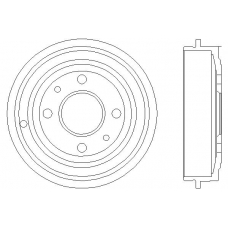 MBD023 MINTEX Тормозной барабан