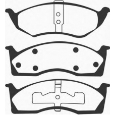 J PA-099AF JAPANPARTS Комплект тормозных колодок, дисковый тормоз