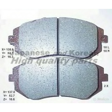 1080-5107 ASHUKI Комплект тормозных колодок, дисковый тормоз