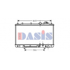 560140N AKS DASIS Радиатор, охлаждение двигателя