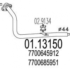 01.13150 MTS Труба выхлопного газа
