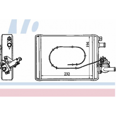 71802 NISSENS Теплообменник, отопление салона