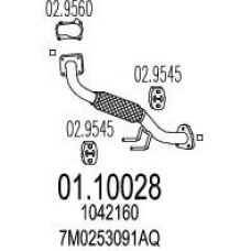 01.10028 MTS Труба выхлопного газа