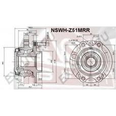 NSWH-Z51MRR ASVA Ступица колеса