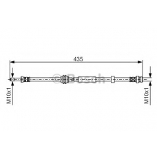 1 987 481 023 BOSCH Тормозной шланг