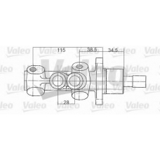 402190 VALEO Главный тормозной цилиндр