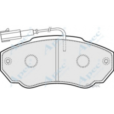 PAD1239 APEC Комплект тормозных колодок, дисковый тормоз