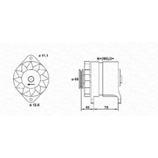 063321080010 MAGNETI MARELLI Генератор