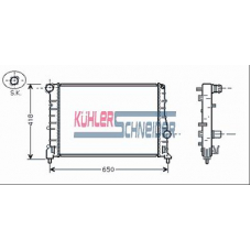 1000061 KUHLER SCHNEIDER Радиатор, охлаждение двигател