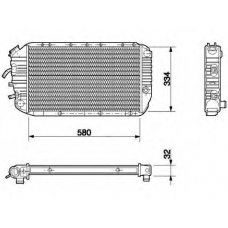 350213642000 MAGNETI MARELLI Охладитель, охлаждение двигателя