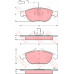 GDB1441 TRW Комплект тормозных колодок, дисковый тормоз