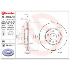 09.A630.10 BREMBO Тормозной диск