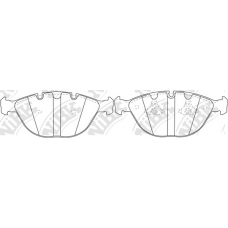 PN0336 NiBK Комплект тормозных колодок, дисковый тормоз