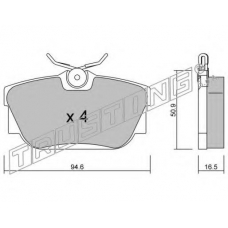 355.0 TRUSTING Комплект тормозных колодок, дисковый тормоз