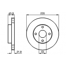 0 986 478 787 BOSCH Тормозной диск