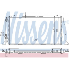 60487 NISSENS Радиатор, охлаждение двигателя