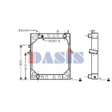 401600N AKS DASIS Радиатор, охлаждение двигателя