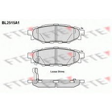 BL2515A1 FTE Комплект тормозных колодок, дисковый тормоз