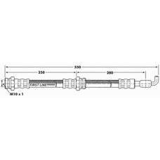 FBH7064 FIRST LINE Тормозной шланг