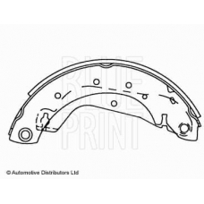 ADN14142 BLUE PRINT Комплект тормозных колодок