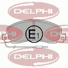 LP504 DELPHI Комплект тормозных колодок, дисковый тормоз