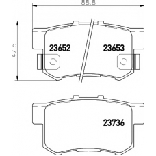 2365204 TEXTAR Комплект тормозных колодок, дисковый тормоз