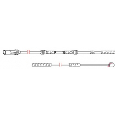 8289 CARRAB BRAKE PARTS Сигнализатор, износ тормозных колодок