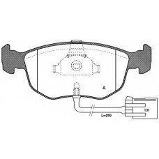 BPA0575.02 OPEN PARTS Комплект тормозных колодок, дисковый тормоз