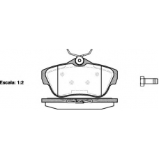 1343 00 KAWE Комплект тормозных колодок, дисковый тормоз