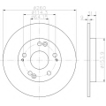 8DD 355 117-901 HELLA Тормозной диск