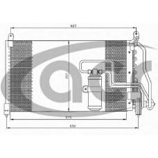 300195 ACR Конденсатор, кондиционер