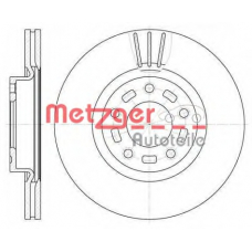 6672.10 METZGER Тормозной диск