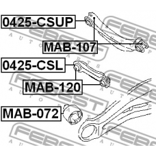 MAB-120 FEBEST Подвеска, рычаг независимой подвески колеса