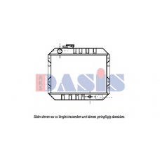 090070N AKS DASIS Радиатор, охлаждение двигателя