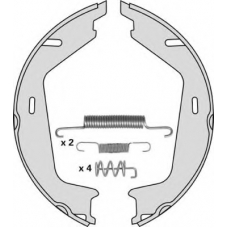 M782R MGA Комплект тормозных колодок, стояночная тормозная с