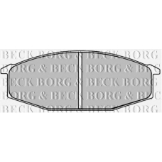 BBP1245 BORG & BECK Комплект тормозных колодок, дисковый тормоз