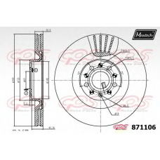 871106.6060 MAXTECH Тормозной диск