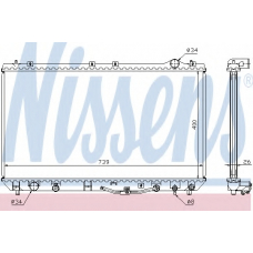 64754A NISSENS Радиатор, охлаждение двигателя