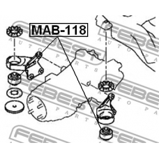 MAB-118 FEBEST Опора, дифференциал