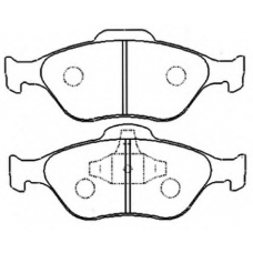 AKD-1247 ASVA Комплект тормозных колодок, дисковый тормоз