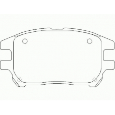 P 56 050 BREMBO Комплект тормозных колодок, дисковый тормоз