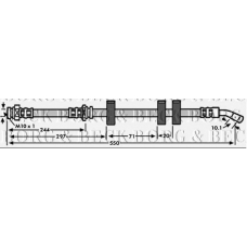 BBH6048 BORG & BECK Тормозной шланг