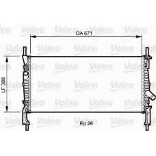 735271 VALEO Радиатор, охлаждение двигателя